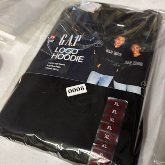 NWT GAP Black Logo Hoodie XL or XXL MSRP $60 - Picture 11 of 13